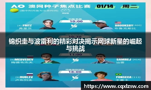 锦织圭与波雷利的精彩对决揭示网球新星的崛起与挑战