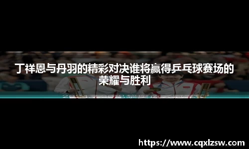 丁祥恩与丹羽的精彩对决谁将赢得乒乓球赛场的荣耀与胜利